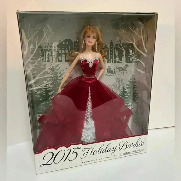 Collectible 2015 Holiday Barbie - Picture 1 of 7